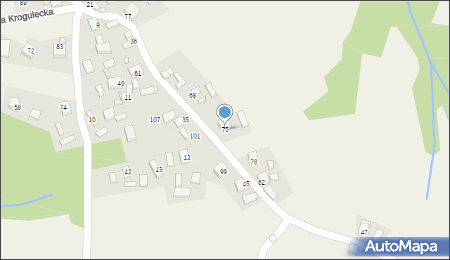 Wola Krogulecka, Wola Krogulecka, 75, mapa Wola Krogulecka