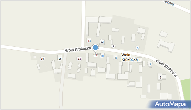 Wola Krokocka, Wola Krokocka, 11, mapa Wola Krokocka