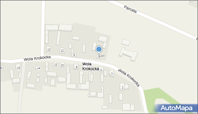 Wola Krokocka, Wola Krokocka, 5, mapa Wola Krokocka