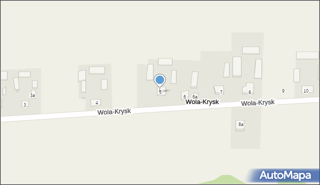 Wola-Krysk, Wola-Krysk, 5, mapa Wola-Krysk