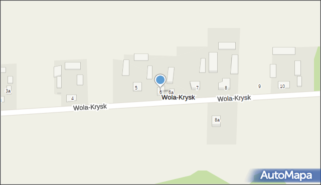 Wola-Krysk, Wola-Krysk, 6, mapa Wola-Krysk