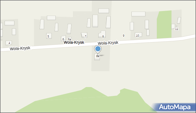 Wola-Krysk, Wola-Krysk, 8a, mapa Wola-Krysk