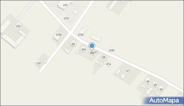Wola Książęca, Wola Książęca, 98a, mapa Wola Książęca