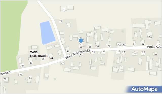 Wola Kuczkowska, Wola Kuczkowska, 38, mapa Wola Kuczkowska