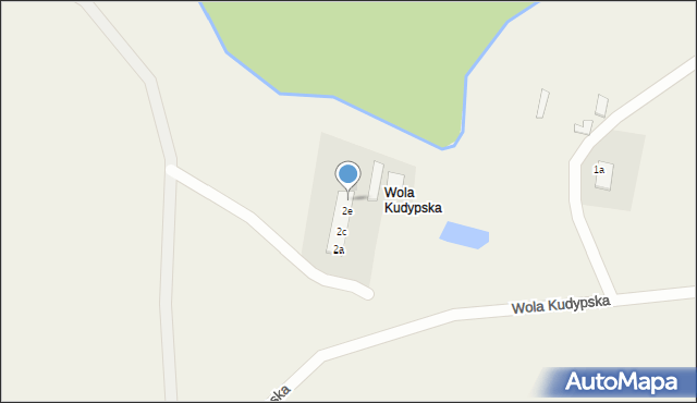 Wola Kudypska, Wola Kudypska, 2f, mapa Wola Kudypska