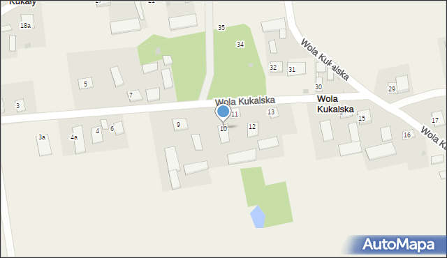 Wola Kukalska, Wola Kukalska, 10, mapa Wola Kukalska