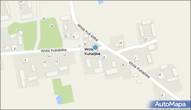 Wola Kukalska, Wola Kukalska, 14, mapa Wola Kukalska