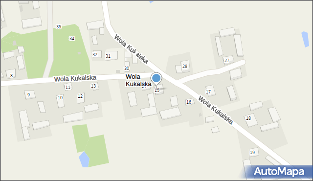 Wola Kukalska, Wola Kukalska, 15, mapa Wola Kukalska