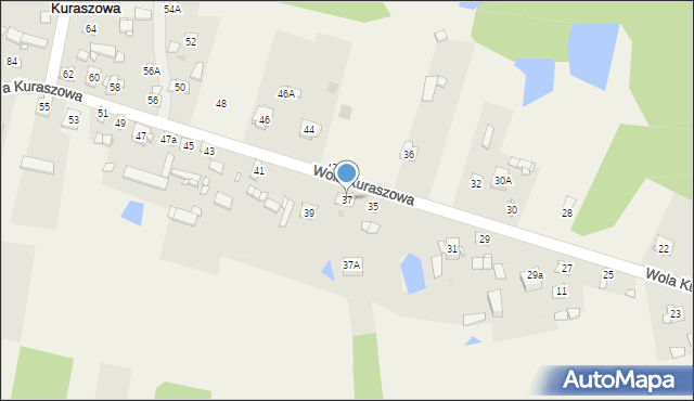 Wola Kuraszowa, Wola Kuraszowa, 37, mapa Wola Kuraszowa