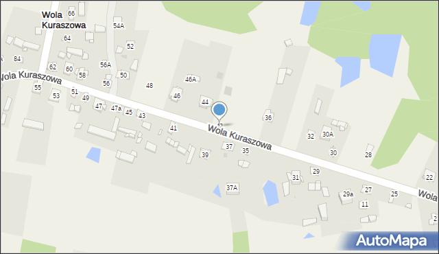 Wola Kuraszowa, Wola Kuraszowa, 42, mapa Wola Kuraszowa