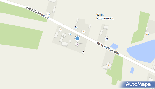 Wola Kuźniewska, Wola Kuźniewska, 4, mapa Wola Kuźniewska
