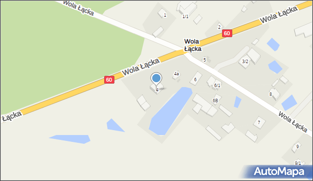 Wola Łącka, Wola Łącka, 4, mapa Wola Łącka