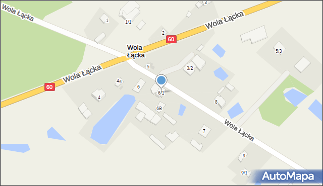 Wola Łącka, Wola Łącka, 6/1, mapa Wola Łącka