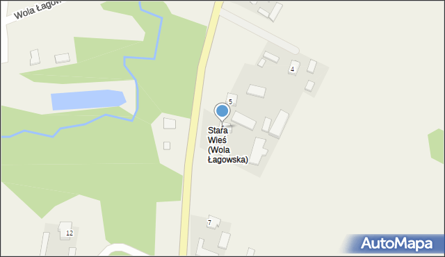 Wola Łagowska, Wola Łagowska, 6, mapa Wola Łagowska