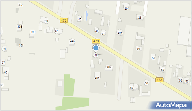 Wola Łaska, Wola Łaska, 48, mapa Wola Łaska