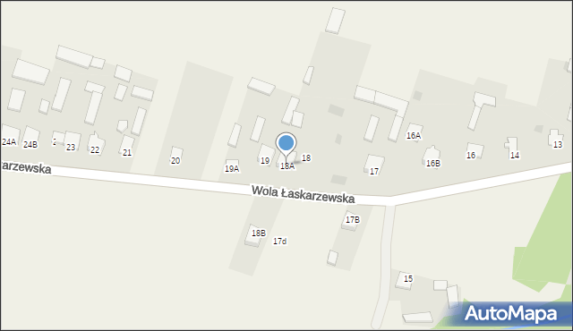 Wola Łaskarzewska, Wola Łaskarzewska, 18A, mapa Wola Łaskarzewska