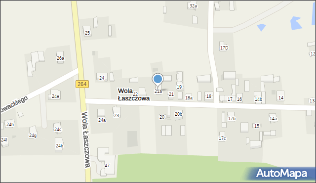 Wola Łaszczowa, Wola Łaszczowa, 21a, mapa Wola Łaszczowa