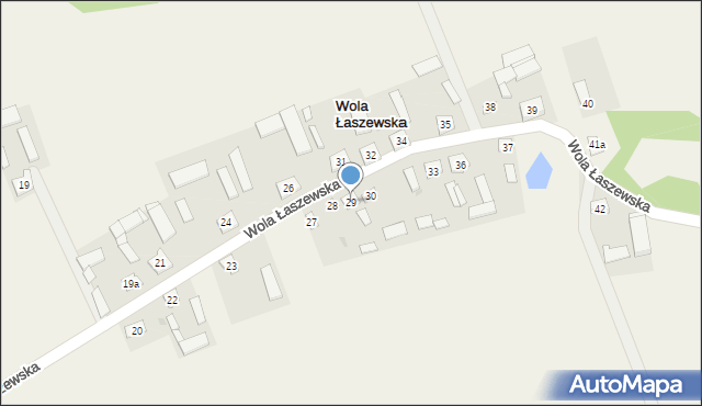 Wola Łaszewska, Wola Łaszewska, 29, mapa Wola Łaszewska