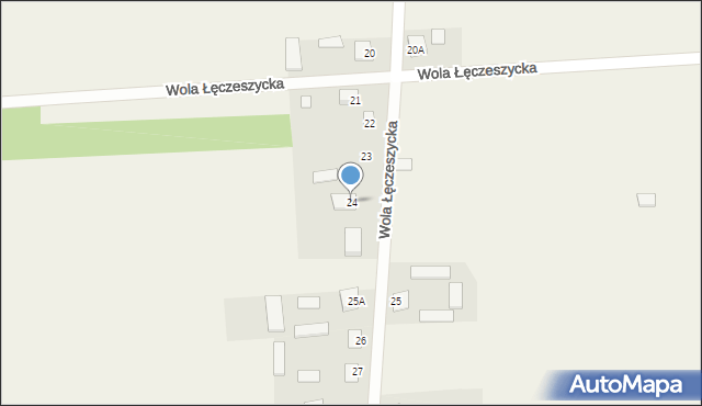 Wola Łęczeszycka, Wola Łęczeszycka, 24, mapa Wola Łęczeszycka