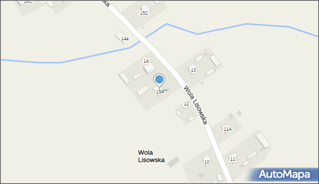 Wola Lisowska, Wola Lisowska, 13A, mapa Wola Lisowska