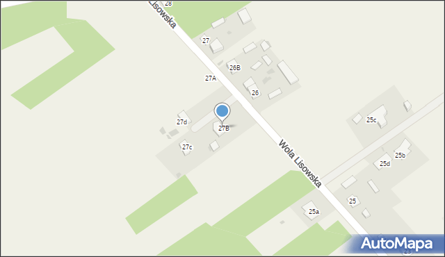 Wola Lisowska, Wola Lisowska, 27B, mapa Wola Lisowska