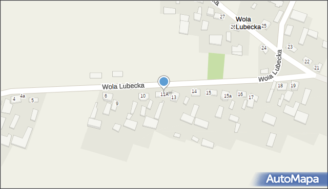 Wola Lubecka, Wola Lubecka, 11A, mapa Wola Lubecka