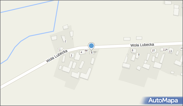 Wola Lubecka, Wola Lubecka, 5, mapa Wola Lubecka