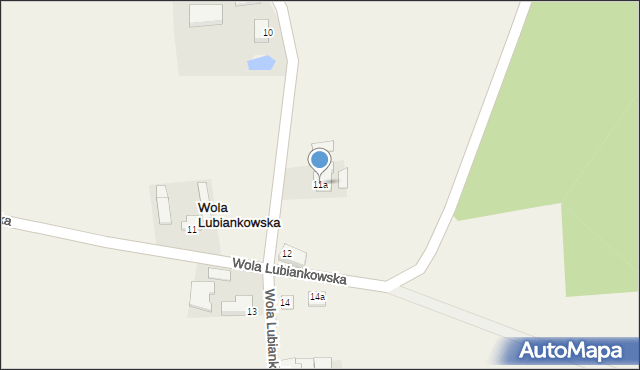 Wola Lubiankowska, Wola Lubiankowska, 11a, mapa Wola Lubiankowska