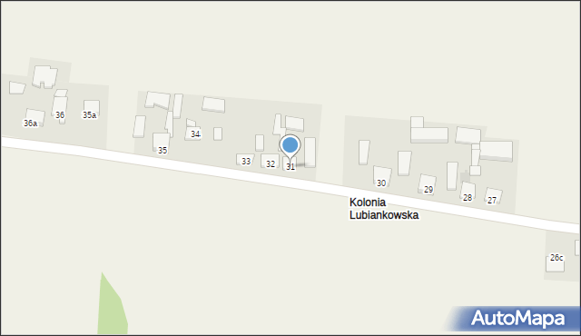 Wola Lubiankowska, Wola Lubiankowska, 31, mapa Wola Lubiankowska