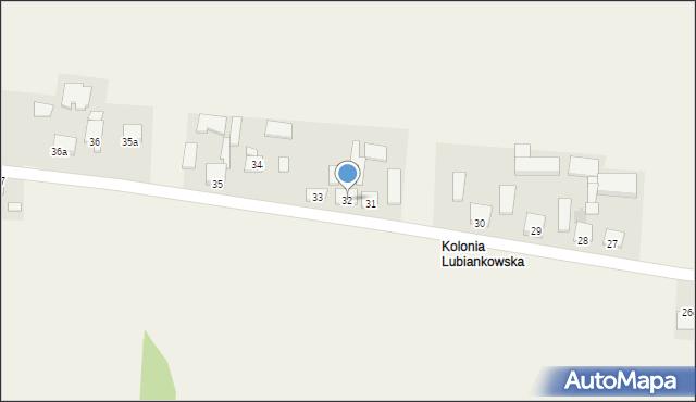 Wola Lubiankowska, Wola Lubiankowska, 32, mapa Wola Lubiankowska