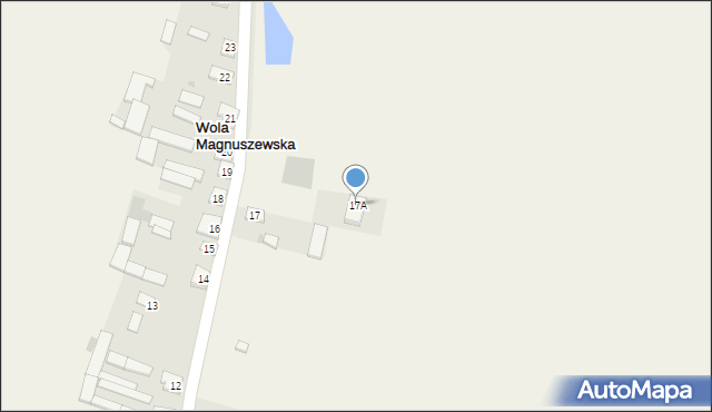 Wola Magnuszewska, Wola Magnuszewska, 17A, mapa Wola Magnuszewska