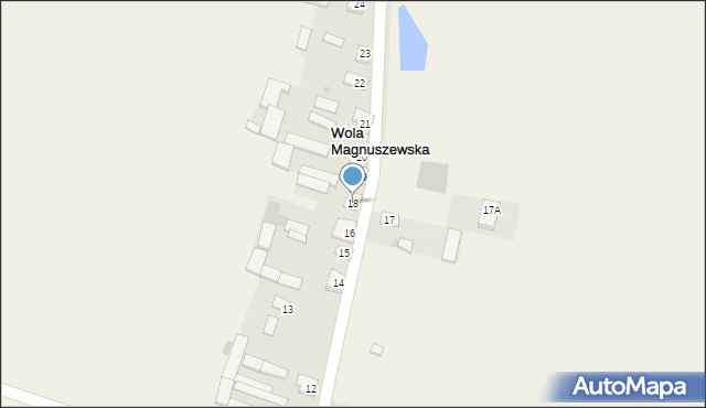 Wola Magnuszewska, Wola Magnuszewska, 18, mapa Wola Magnuszewska