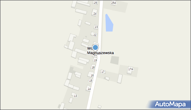 Wola Magnuszewska, Wola Magnuszewska, 20, mapa Wola Magnuszewska