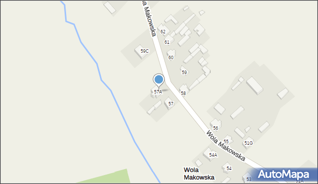 Wola Makowska, Wola Makowska, 59A, mapa Wola Makowska