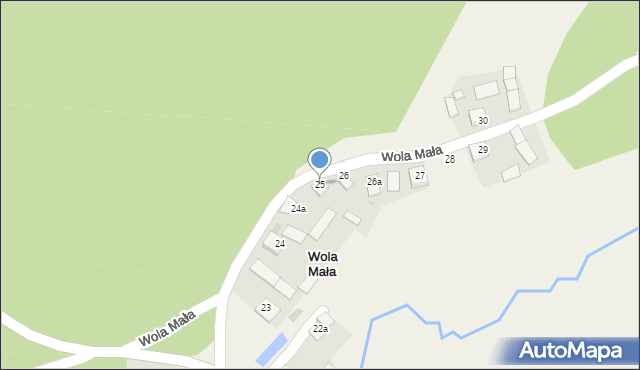 Wola Mała, Wola Mała, 25, mapa Wola Mała