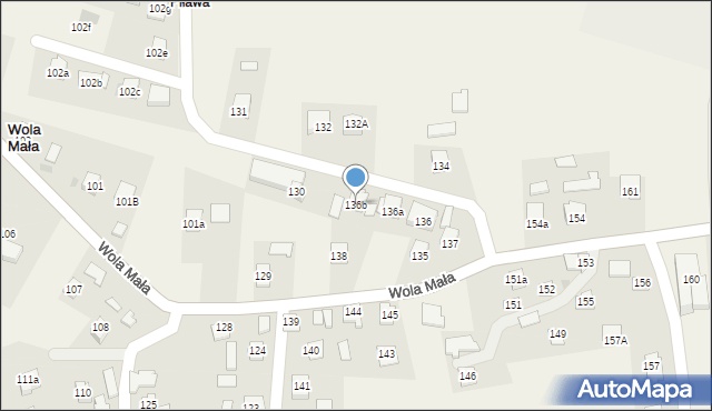 Wola Mała, Wola Mała, 136b, mapa Wola Mała