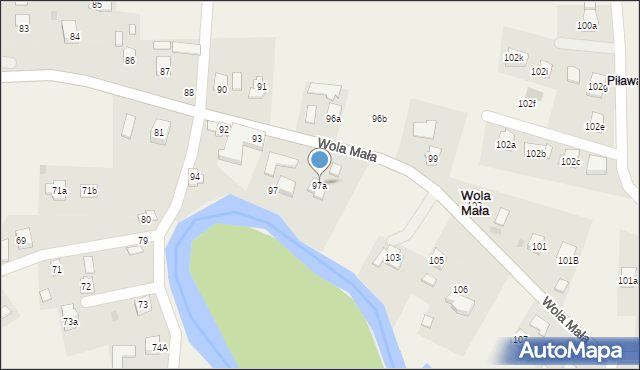 Wola Mała, Wola Mała, 97a, mapa Wola Mała