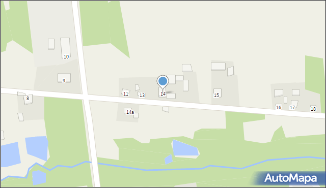 Wola Malkowska, Wola Malkowska, 14, mapa Wola Malkowska