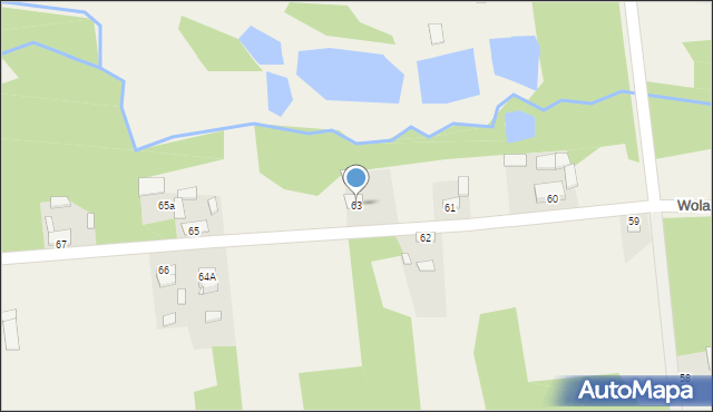Wola Malkowska, Wola Malkowska, 63, mapa Wola Malkowska