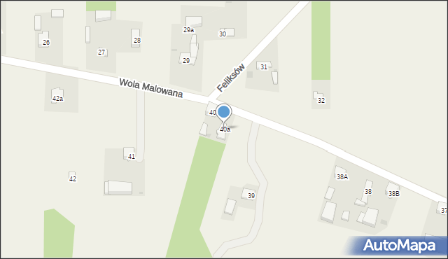 Wola Malowana, Wola Malowana, 40a, mapa Wola Malowana