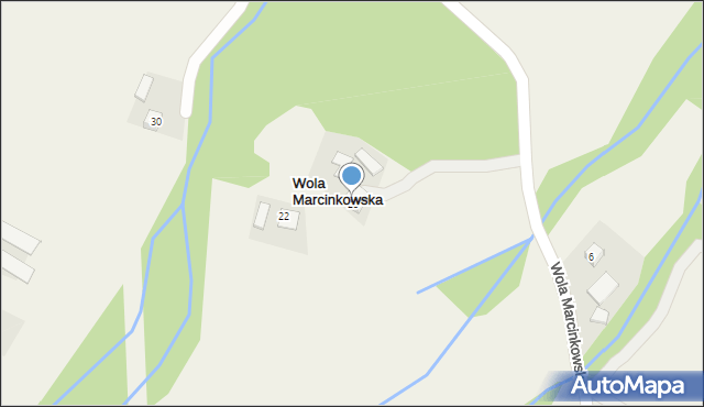 Wola Marcinkowska, Wola Marcinkowska, 23, mapa Wola Marcinkowska