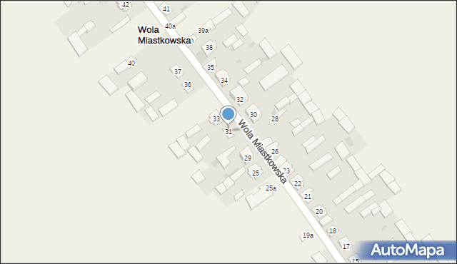 Wola Miastkowska, Wola Miastkowska, 31, mapa Wola Miastkowska