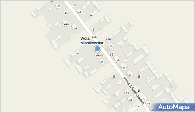 Wola Miastkowska, Wola Miastkowska, 37, mapa Wola Miastkowska