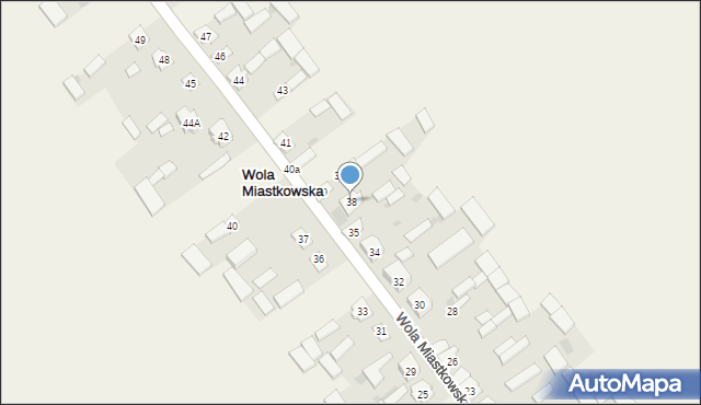 Wola Miastkowska, Wola Miastkowska, 38, mapa Wola Miastkowska