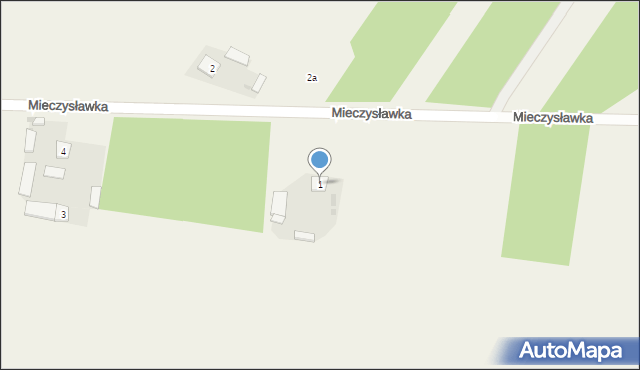 Wola Mieczysławska, Wola Mieczysławska, 1, mapa Wola Mieczysławska