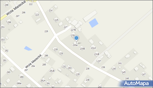 Wola Mielecka, Wola Mielecka, 231, mapa Wola Mielecka