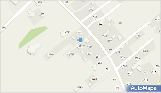 Wola Mielecka, Wola Mielecka, 391, mapa Wola Mielecka