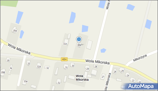 Wola Mikorska, Wola Mikorska, 30b, mapa Wola Mikorska