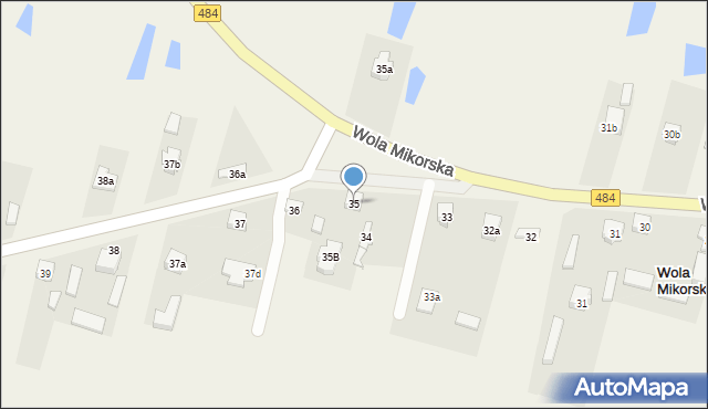 Wola Mikorska, Wola Mikorska, 35, mapa Wola Mikorska