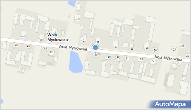 Wola Mysłowska, Wola Mysłowska, 38, mapa Wola Mysłowska